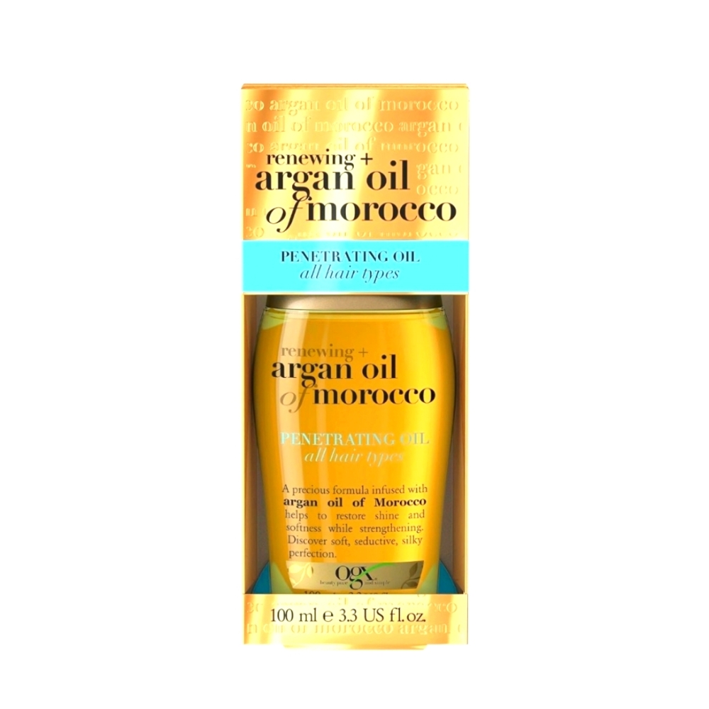 OGX Renewing + Argan Oil of Morocco Penetrating Hair Oil, 24 Hour Frizz Control